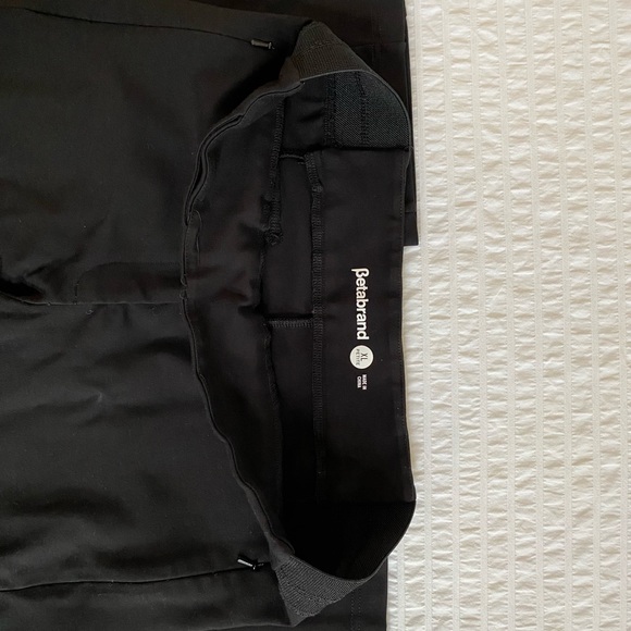 Betabrand Dress Pant Yoga Pants Straight Leg Pockets XL Petite Black - Picture 11 of 13